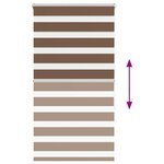 vidaXL Store zèbre marron 85x150 cm largeur du tissu 80 9 cm polyester