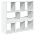 vidaXL Cloison de séparation blanc 100x33x94 5 cm bois d'ingénierie