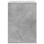 vidaXL Commode d'angle gris béton 80x41x58 cm bois d'ingénierie