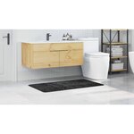 vidaXL Tapis de bain Gris foncé 70 x 120 cm Polypropylène