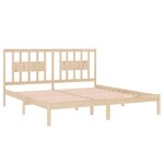 vidaXL Cadre de lit sans matelas bois massif 200x200 cm