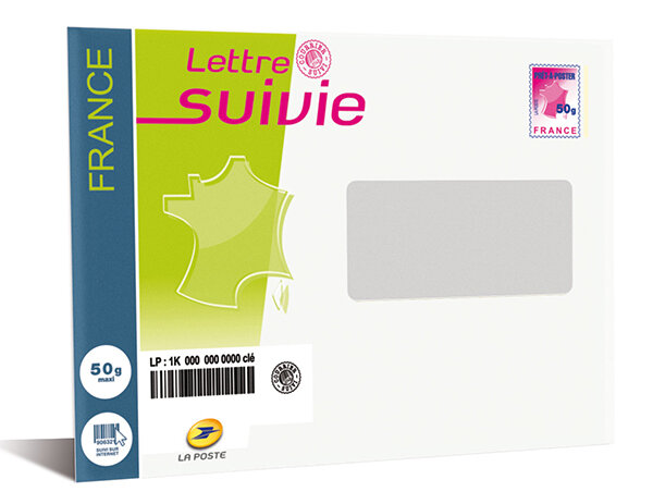 Prêt-à-Poster - Lettre Suivie - 50g - à fenêtre - Unité