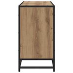 vidaXL Meuble de Lavabo de Salle de Bain avec étagère chêne artisanal