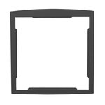 Cadre d'encastrement gris anthracite aspect sablé