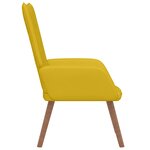 vidaXL Chaise de relaxation Jaune moutarde Velours