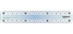 Règle plate Plate Essentials Plastique 15 cm Transparente MAPED