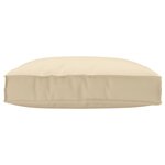 vidaXL Coussin de palette pour siège beige 80x80x12 cm tissu Oxford