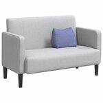 vidaXL Coussin de Dos Bleu denim 45 x 20 x 35 cm tissu