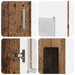 vidaXL Haut Armoire avec étagère FLORIN Bois ancien 60 x 35 x 182 cm