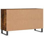 vidaXL Armoire à chaussures Chêne fumé 102x36x60 cm Bois d'ingénierie