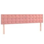 vidaXL Sommier à lattes de lit avec matelas Rose 180x200 cm Velours