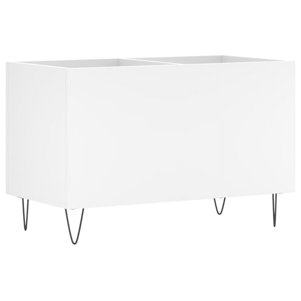 vidaXL Armoire à disques blanc 74 5x38x48 cm bois d'ingénierie