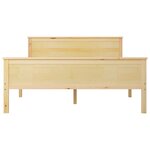 vidaXL Cadre de lit Bois de pin massif 160x200 cm