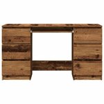 vidaXL Bureau vieux bois 140x50x77 cm bois d'ingénierie