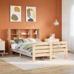 vidaXL Cadre de lit sans matelas 135x190 cm bois de pin massif