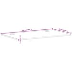 vidaXL Dessus de bureau 110x55x1 5 cm bois massif de hêtre