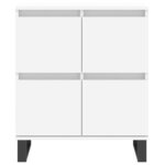 vidaXL Buffets 2 Pièces blanc bois d'ingénierie