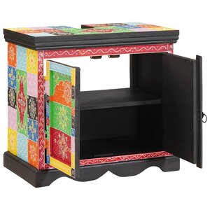 vidaXL Meuble sous évier Marron 60 x 35 x 55 cm Bois de mangue massif