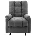 vidaXL Fauteuil inclinable Gris clair Tissu