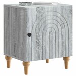 vidaXL Cabinet de chevet 2 Pièces Sonoma gris 43 x 34 5 x 50 cm