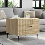 vidaXL Table basse Chêne Sonoma 49 x 50 x 40 cm Bois d'ingénierie