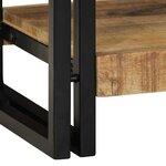 vidaXL Table console Marron 90 x 33 x 75 cm bois de manguier massif