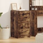 vidaXL Buffet en chêne fumé 40x41x75 cm en bois d'ingénierie