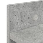 vidaXL Porte-manteau mural avec étagère Montage mural Gris béton 100 x 10.5 x 18 cm