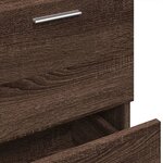 vidaXL Meuble d'évier chêne marron 40x37x59 cm bois d'ingénierie