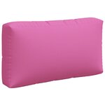 vidaXL Coussins de palette lot de 3 rose tissu Oxford