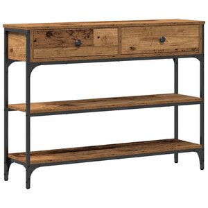 vidaXL Table console Bois ancien 72 5 x 25 x 75 cm Bois d'ingénierie