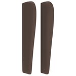 vidaXL Tête de lit avec oreilles Marron 93x23x118/128 cm Similicuir