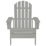 vidaXL Chaise de jardin Bois Gris