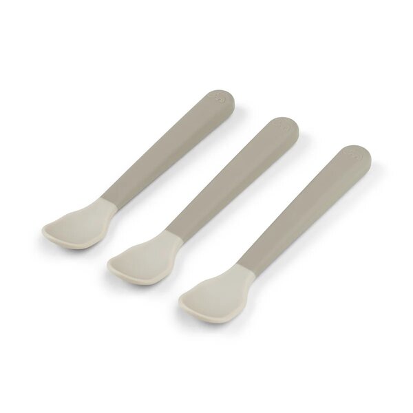 Done by Deer 1146519 - Cuillère pour bébé Foodie easy-grip 3-pack - Sand