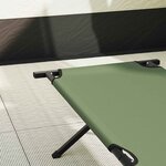 vidaXL Lit de camping pliant Vert 193 x 69 x 45 cm Tissu Oxford