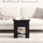Table basse vidaXL Noir Chêne 40x40x42 cm Bois d'ingénierie