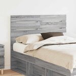 vidaXL Tête de lit Gris Sonoma 135 cm Bois d'ingénierie