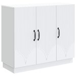 vidaXL Buffet Blanc 89 x 34 5 x 77 cm Bois d'ingénierie