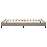 vidaXL Cadre de lit Gris clair 140x200 cm Velours