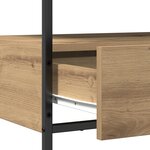 vidaXL Table Console avec tiroir chêne artisanal 75 x 40 x 75 cm