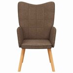 vidaXL Chaise de relaxation Marron Tissu