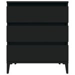 vidaXL Buffet Noir 60x35x70 cm Bois d'ingénierie