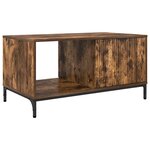 vidaXL Table basse Chêne fumé 90 x 49 x 46 cm Bois d'ingénierie