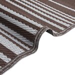 vidaXL Tapis de jardin ARAKIL Marron Polypropylène 300 x 400 cm