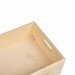 vidaXL Boîte en bois avec poignées 40x30x13 cm bois de pin massif