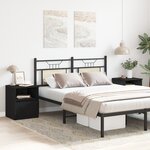 Armoires de chevet vidaXL 2 Pièces Chêne noir 40x40x50 cm en bois d'ingénierie