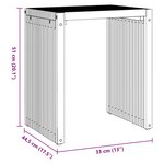 vidaXL Ensemble de tables d'appoint 3 Pièces Marron 33 x 44.5 x 51 cm