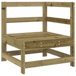 vidaXL Salon de jardin 7 Pièces bois de pin imprégné