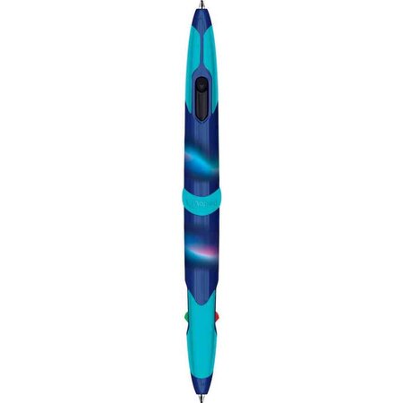Stylo bille 4 couleurs twin tip nightfall  blister maped