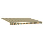vidaXL Auvent rétractable électrique Vert Jaune Anthracite 5 × 3 5 m